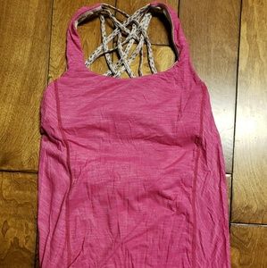Lululemon pink wild tank